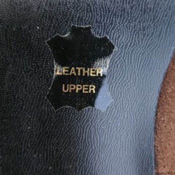 Vertan Brown Leather Suede Criss-Cross Elastic Strap Pumps -  Size 8M - Picture 6 of 8